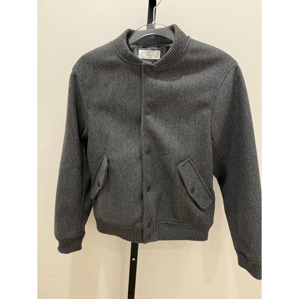 Zara - Boys Grey Bomber Jacket- US 16 Boys
